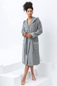 img 1 attached to 🚿 SEYANTE Turkish Cotton Unisex Bathrobe | Apparel for Men's Sleep and Lounge