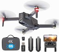 🚁 professional foldable gps drone with 4k eis camera for adults beginner, 5g wifi fpv transmission and brushless motor, extended 60mins flight time, 4000ft long range quadcopter with gimbal camera logo