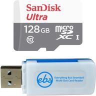 💾 sandisk ultra 128gb microsdxc memory card uhs-i class 10 sdsquns-128g-gn6mn with everything but stromboli multi-slot micro and sd card reader - bundle offer logo