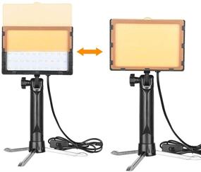 img 2 attached to 📸 Медленный дельфин 2 набора: Переносной светодиодный студийный светильник для фотосъемки на столе с фильтрами - идеально подходит для непрерывной фотографии