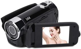 img 1 attached to 🎥 Socobeta Full HD Camcorder for Business Travel - Black (U.S. Compliant)