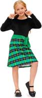 besserbay plaid velvet crewneck little girls' clothing logo