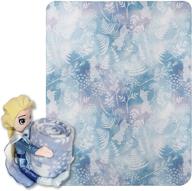 👸 disney frozen 2 whimsical patter elsa character pillow and throw blanket set, 40" x 50", multi color, 1 count logo