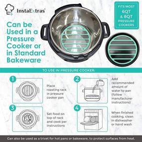 img 1 attached to 🍳 Enhanced Cooking with Silicone Roasting Rack Pressure Cooker