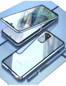 img 4 attached to Магнитный чехол KumWum для Galaxy S20 5G Защита на 360 градусов Закаленное стекло 9H с защитой объектива камеры Металлический бампер Двусторонняя крышка телефона - Blue
