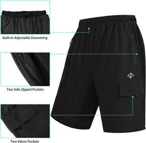 img 1 attached to 🚵 Mens Mountain Bike Shorts with 3D Padded MTB Design, Pockets, Lightweight & Quick Dry for Cycling