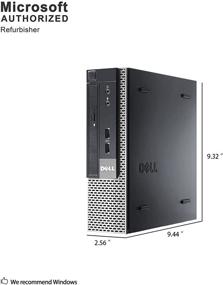 img 2 attached to 💻 Компьютер Dell Optiplex 9020 Ultra Small Desktop PC (Intel Core i5-4570S, 16 ГБ оперативной памяти, 256 ГБ SSD, WiFi, Bluetooth, HDMI, Windows 10 Pro) - восстановленный