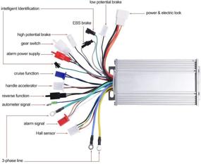 img 1 attached to 🚴 VGEBY Ebike Speed Controller: 48V 500W Motor Sine Wave Controller for Electric Bicycle Scooter - Efficient Performance Guaranteed!