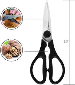 img 1 attached to 18-Piece Stainless Steel Kitchen Knife Set with Wooden Block, Sharpener, and Scissors - BILL.F