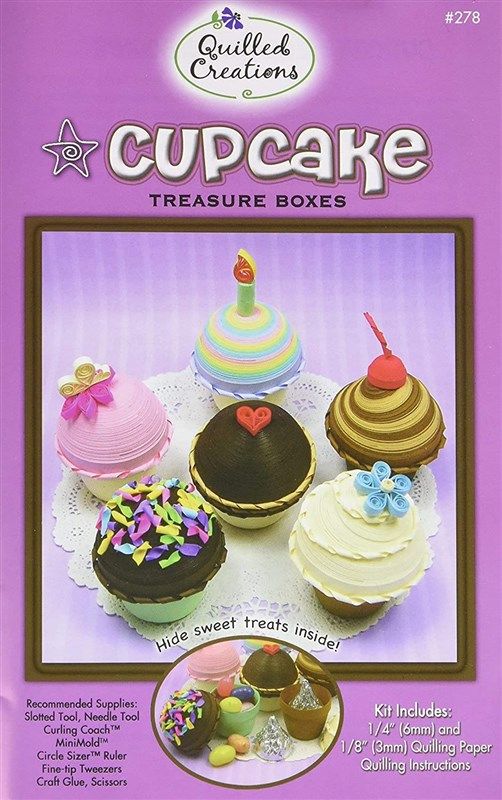 quilled creations quilling cupcake treasure 로고