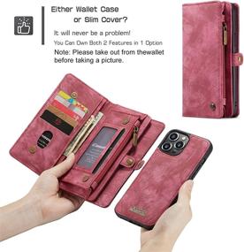 img 1 attached to Zttopo Wallet Case Compatible With IPhone 13 Pro Cell Phones & Accessories