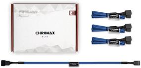 img 2 attached to 💙 Noctua NA-SEC1 chromax.Blue 30см удлинительные кабели (голубые, 3-контактный/4-контактный)