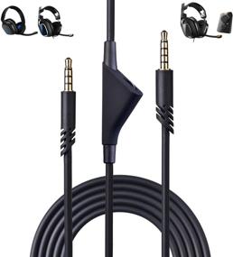 img 4 attached to 🎧 Astro A10 A40 Headset Cable Replacement - 2.0M A10 Volume Cord for Xbox One, PS4, and PC Gaming Headsets - 6.5 Feet Black Audio Extension Cable