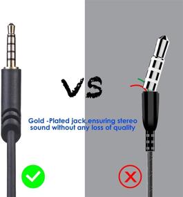 img 2 attached to 🎧 Astro A10 A40 Headset Cable Replacement - 2.0M A10 Volume Cord for Xbox One, PS4, and PC Gaming Headsets - 6.5 Feet Black Audio Extension Cable