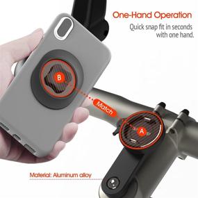 img 2 attached to Universal Bike Phone Mount with Ultra Lock - Cell Phone Holder for Mountain Bike, Road Bicycle Stem - Quick Mount for iPhone 13 Pro Max, Samsung, and More