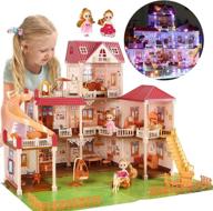 🏠 cute stone dollhouse colorful dreamhouse: a fantastic world for dolls & fun accessories logo