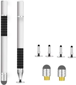 img 4 attached to 🖊️ Ручки-стилусы EZTecho для сенсорных экранов - тонкая точка - универсальная - высокая точность, комплект из 2 штук с 6 сменными наконечниками - совместимые со всеми устройствами с сенсорными экранами, такими как смартфоны, планшеты, ноутбуки.