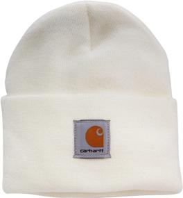 img 1 attached to 🧢 Carhartt Men's Acrylic Watch Hat A18: Durable and Warm Winter Beanie