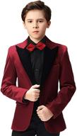 velvet single breasted blazer jacket for toddler boys' clothing in suits & sport coats logo