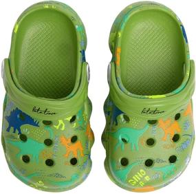 img 2 attached to 🦖 Lightweight Slippers for Boys - Mictchz Dinosaur Unisex Child Shoes