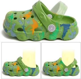 img 3 attached to 🦖 Lightweight Slippers for Boys - Mictchz Dinosaur Unisex Child Shoes