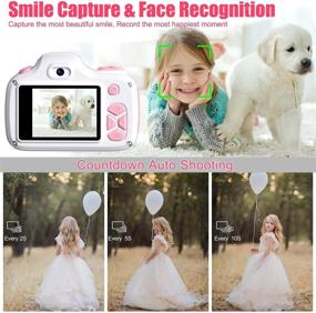 img 2 attached to 📸 Twinto Kids Camera: 12MP Dual Lens, HD 1080P Selfie & Video Camera with 2.0" Screen and 32G Micro SD Card – Perfect Birthday Gift for Boys and Girls