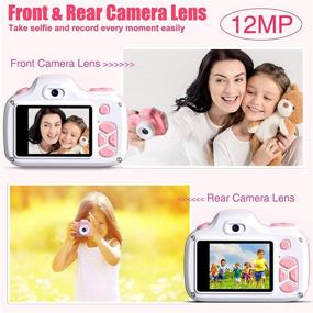 img 3 attached to 📸 Twinto Kids Camera: 12MP Dual Lens, HD 1080P Selfie & Video Camera with 2.0" Screen and 32G Micro SD Card – Perfect Birthday Gift for Boys and Girls