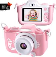 📸 twinto kids camera: 12mp dual lens, hd 1080p selfie & video camera with 2.0" screen and 32g micro sd card – perfect birthday gift for boys and girls logo