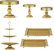 🍰 elevate your cake presentation with riccle gold cake stand set логотип