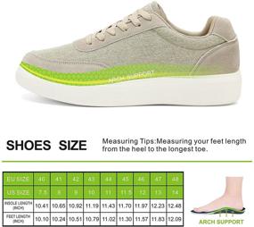 img 2 attached to Ultimate Plantar Fasciitis Comfort: Fashionable Support Sneakers for Men