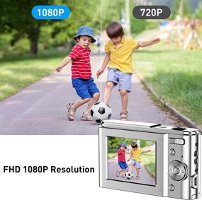 img 3 attached to 📷 Digital Camera FHD 1080P Mini Video Camera 36MP Vlog Camera for YouTube - Compact Pocket Camera with 16X Digital Zoom and Anti-Shake Feature - 2.4 Inch IPS LCD Display - Burst Shoot for Kids, Students & Teenagers - Silver