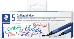 img 4 attached to STAEDTLER 3002 C5 Calligraphy Markers - Multi-colored Assortment (Set of 5)