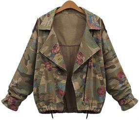 img 4 attached to HIENAJ Womens Anorak Military Jacket