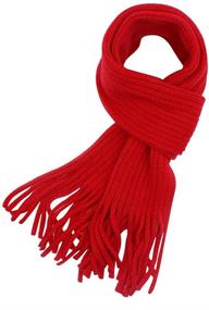 img 4 attached to Knitted Scarf Fashion Toddler Scarves Girls' Accessories