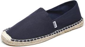 img 4 attached to Altxic Casual Painted Canvas Espadrilles Men's Shoes for Loafers & Slip-Ons