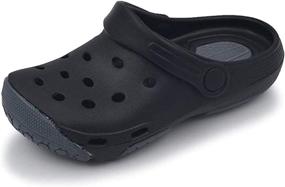 img 4 attached to 👟 Oxgmoky Toddler Slippers Sandals: Boys' Outdoor Shoes for Clogs & Mules