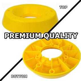 img 3 attached to VaygWay Trailer Tongue Jack Wheel Dock - Heavy Duty Yellow Wheel Stopper for Easy Travel - Dock Chock Yellow High Visibility for Safe Trailer Support - Yellow Travel Trailer Jack Caster for Enhanced Stability