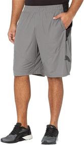 img 1 attached to PUMA Mens Shorts Castlerock Black Men's Clothing and Active