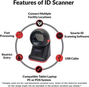 img 2 attached to 🔍 iDetect.net ID Scanner Machine: Advanced Data Reader & Collector with Age Verification & Driver License Smart Checker Scan for Computer, Tablets, Laptop, PC, and POS (No Photo)