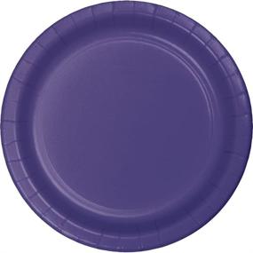 img 3 attached to 96 Count Purple Dessert/Small Paper Plates - Creative Converting 533268 Touch of Color