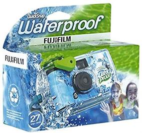 img 1 attached to Fujifilm Quick Snap Waterproof 35mm Single Use 📷 Camera 2 Pack with Floating Foam Strap in Yellow