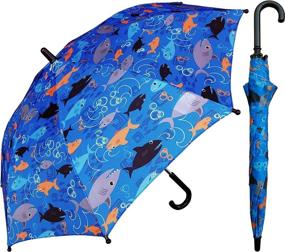 img 2 attached to 🦈 RainStoppers W104 Multi Shark Printed Umbrella