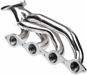 img 3 attached to 🔥 High-Quality Stainless Headers for Chevy GMC Avalanche Silverado Sierra Tahoe 00-06 4.8L 5.3L V8 - Enhanced Performance and Durability