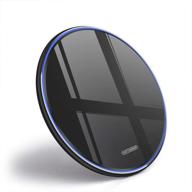 qi-certified 30w max fast charging pad for samsung galaxy s21, s21 ultra, s21+, s20 fe, s20, note 20/10, google pixel, lg, and more - wireless charger with 30w mirror design logo