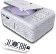 📽️ rca portable bluetooth projector with built-in dvd player - wifi enabled for android, 1080p hd support - silver logo