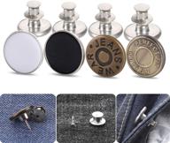 👖 jeans button pins: effortless diy jean button replacement for fashionable pants - no tools required! logo