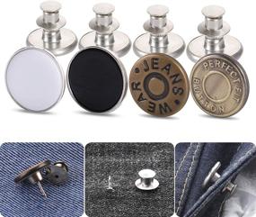 img 4 attached to 👖 Jeans Button Pins: Effortless DIY Jean Button Replacement for Fashionable Pants - No Tools Required!