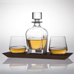 img 1 attached to Godinger Whiskey Decanter Glasses Elegant