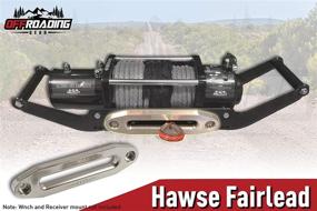 img 3 attached to 🏞️ High-Quality Offroading Gear: ATV/UTV Aluminum Hawse Fairlead with 4-7/8" Bolt Pattern, Stainless Steel Hardware, and Synthetic Winch Rope