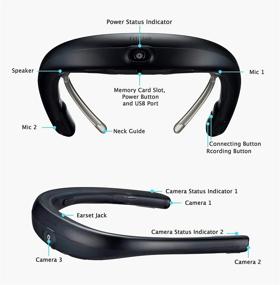 img 1 attached to FITT360 - 3D Camera Neckband with Hands-Free Operation, Contactless 📷 Technology, 360 Degree Viewing, 17.2 MP Resolution, and 64GB Internal Storage